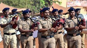 Mumbai Police rehearses for Maharashtra Day celebrations at Shivaji Park