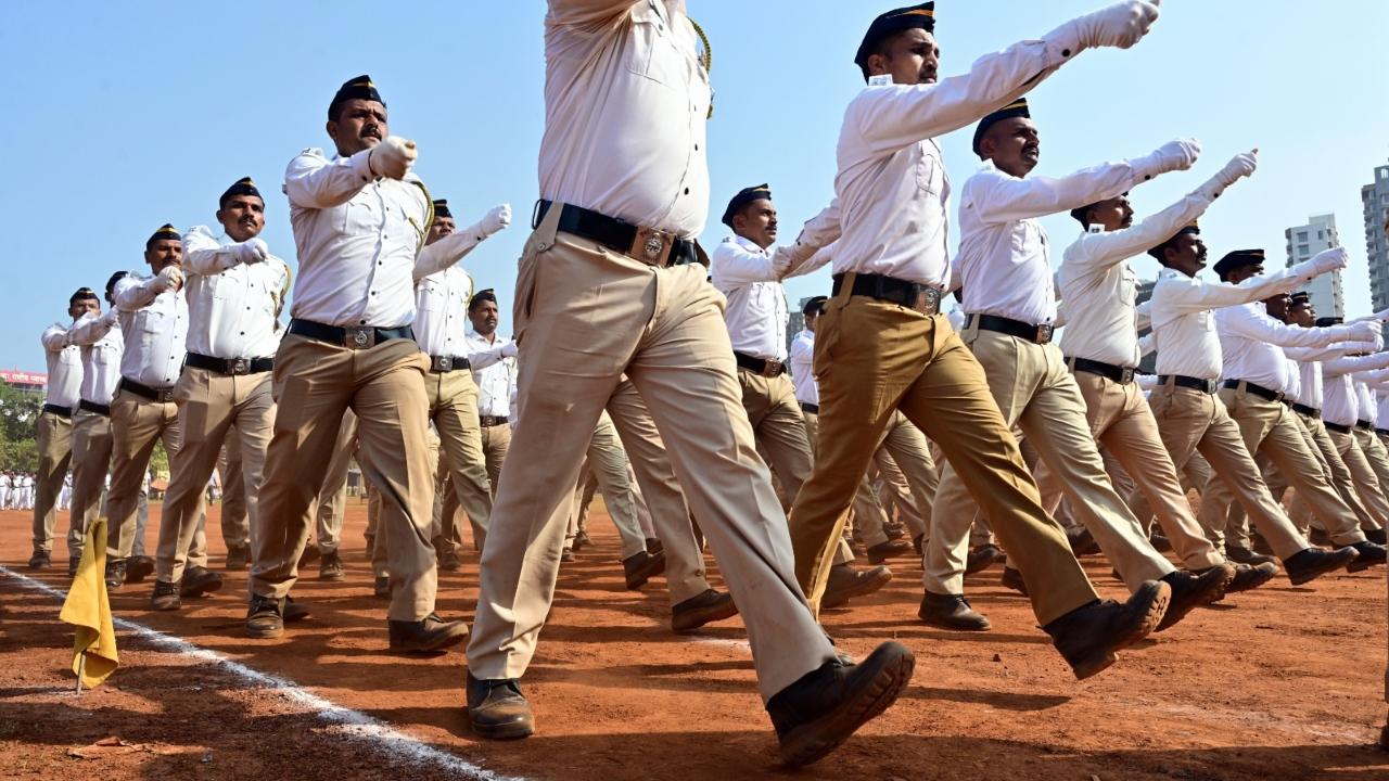 The preparations are part of the elaborate security and ceremonial arrangements for the event scheduled on May 1, widely celebrated as Maharashtra Day