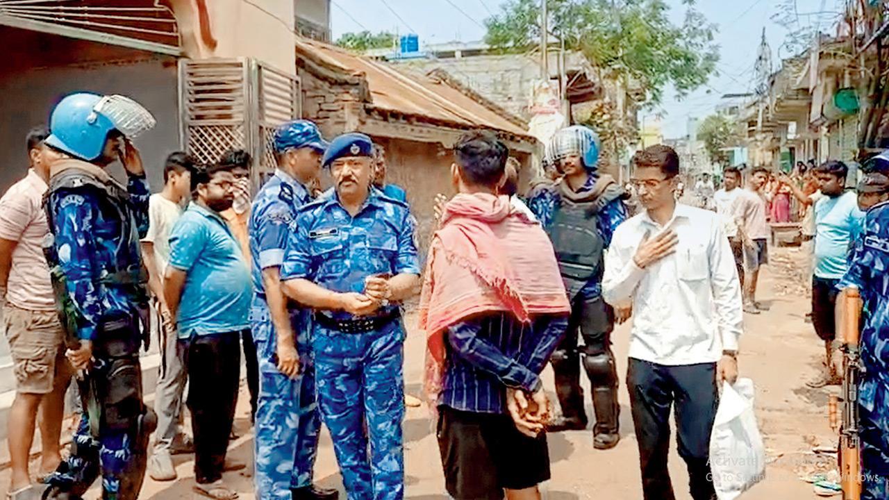 Anti-Waqf protests: Forces keep vigil in Murshidabad