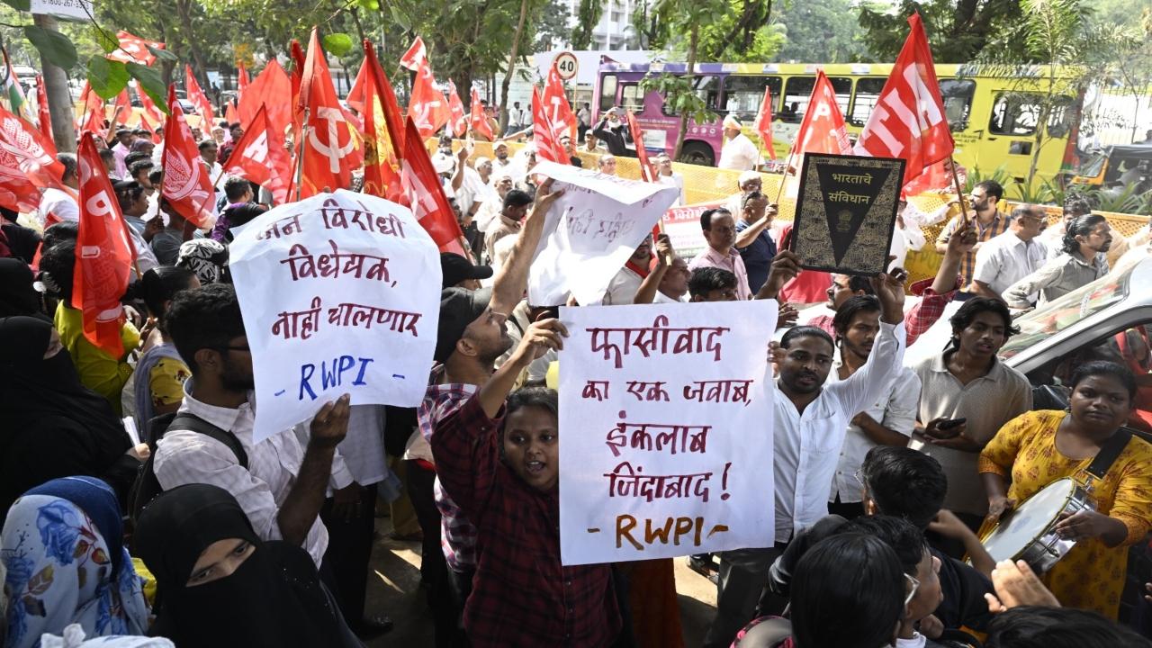 The bill describes unlawful activities as indulging in or propagating acts of violence, vandalism or other acts generating fear and apprehension in the public
