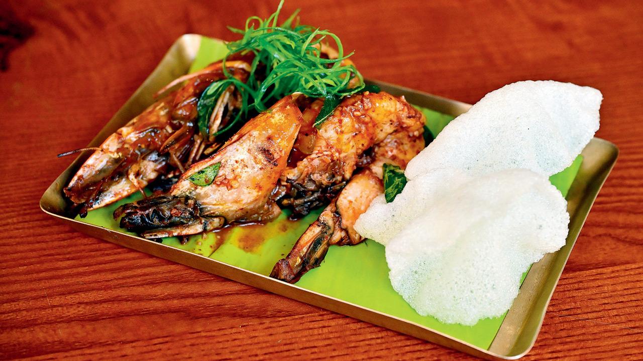 Grilled Kokum Prawns