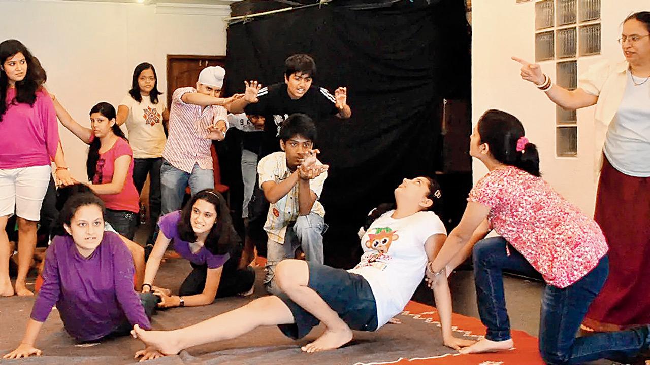 Children enact a scene during a previous edition of the summer camp. Pic courtesy/Prithvi Theatre on Instagram
