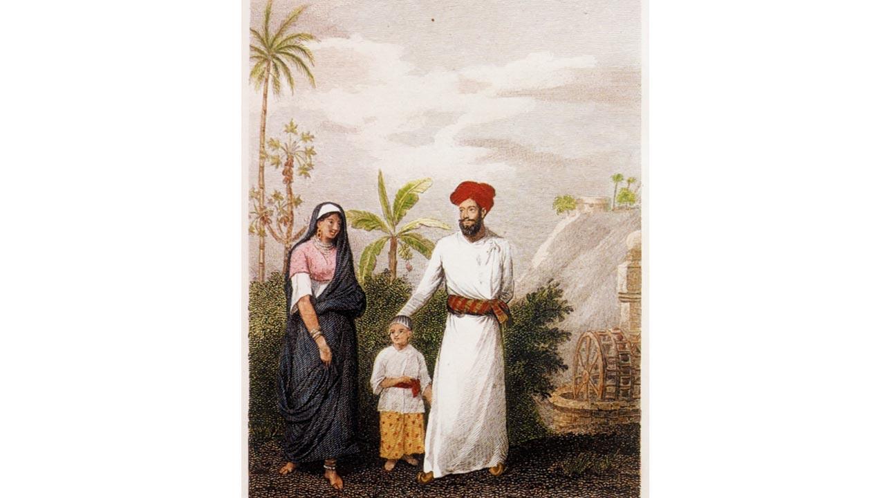 Parsees in Bombay, a celebrated engraving. Pic Courtesy/A private collection