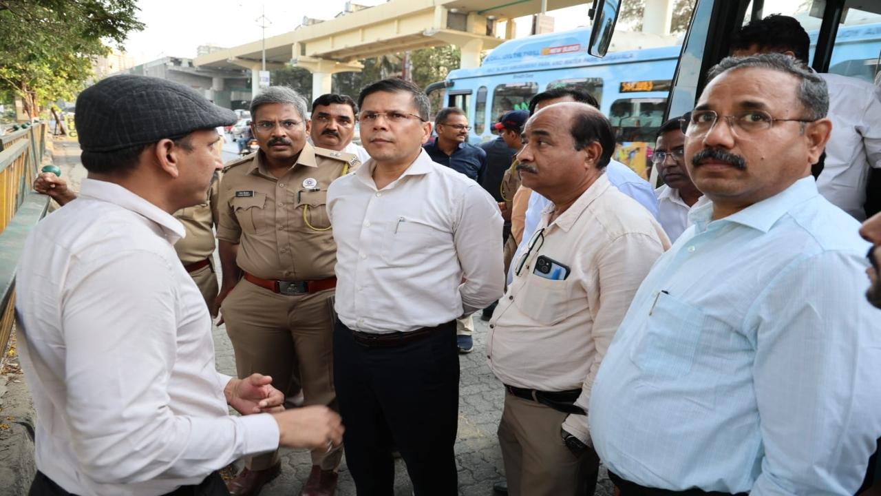 As part of the monsoon preparedness, Rao inspected the works at Eastern Express Highway, Kapurbawdi Junction, Ghodbunder Road, service roads, and Gaimukh Ghat on Thursday