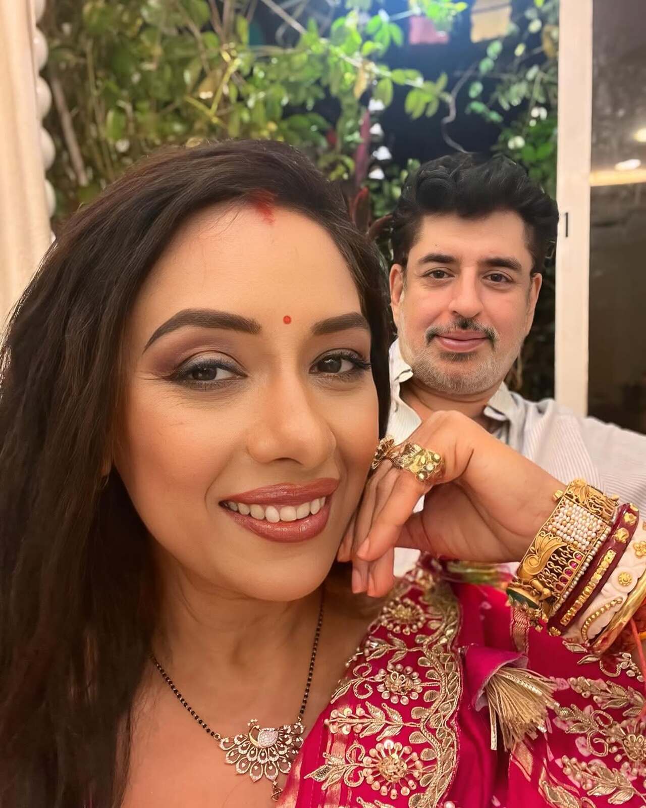 Rupali has a love for selfies, and yet again, she decided to click one with the love of her life