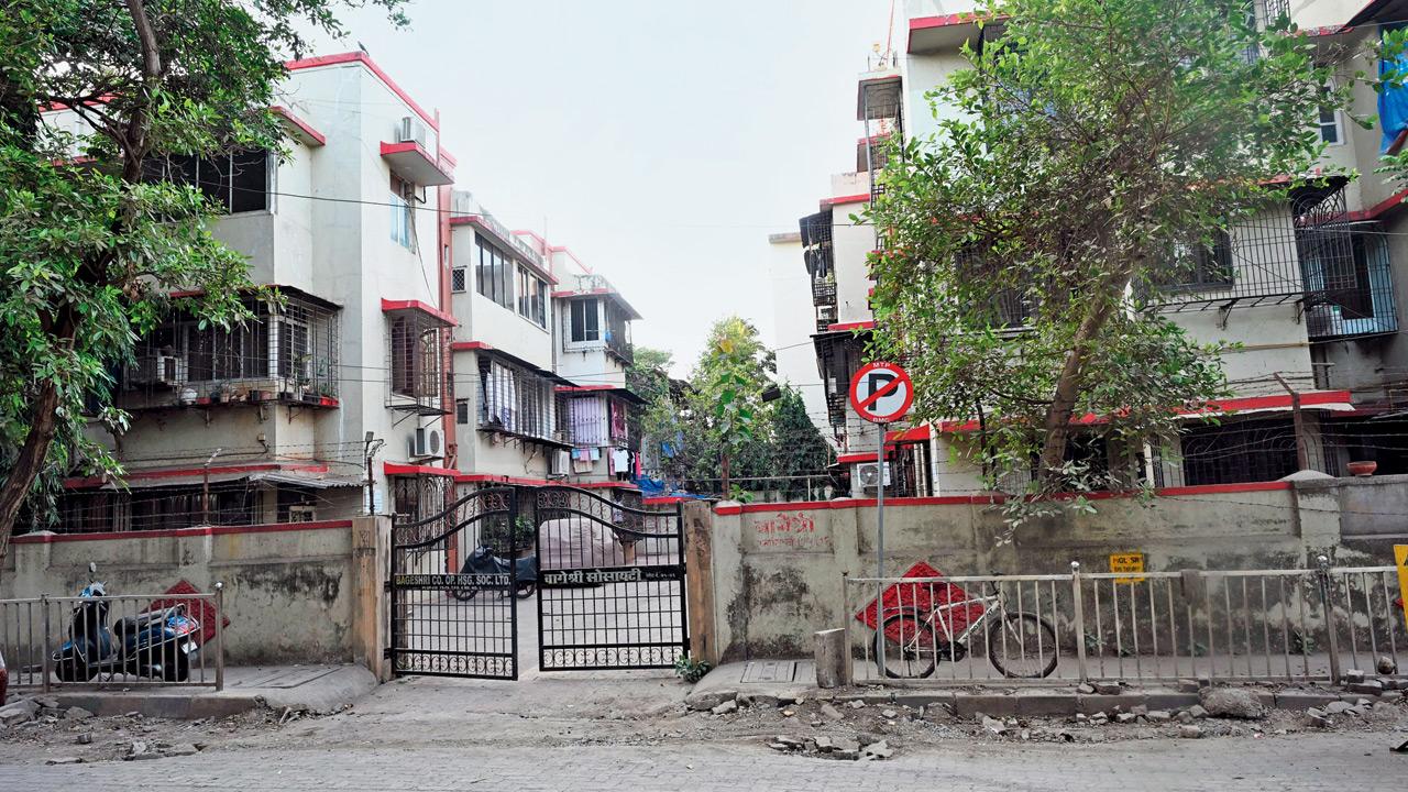 Bhagyashree Society in Santacruz West. Pics/Satej Shinde