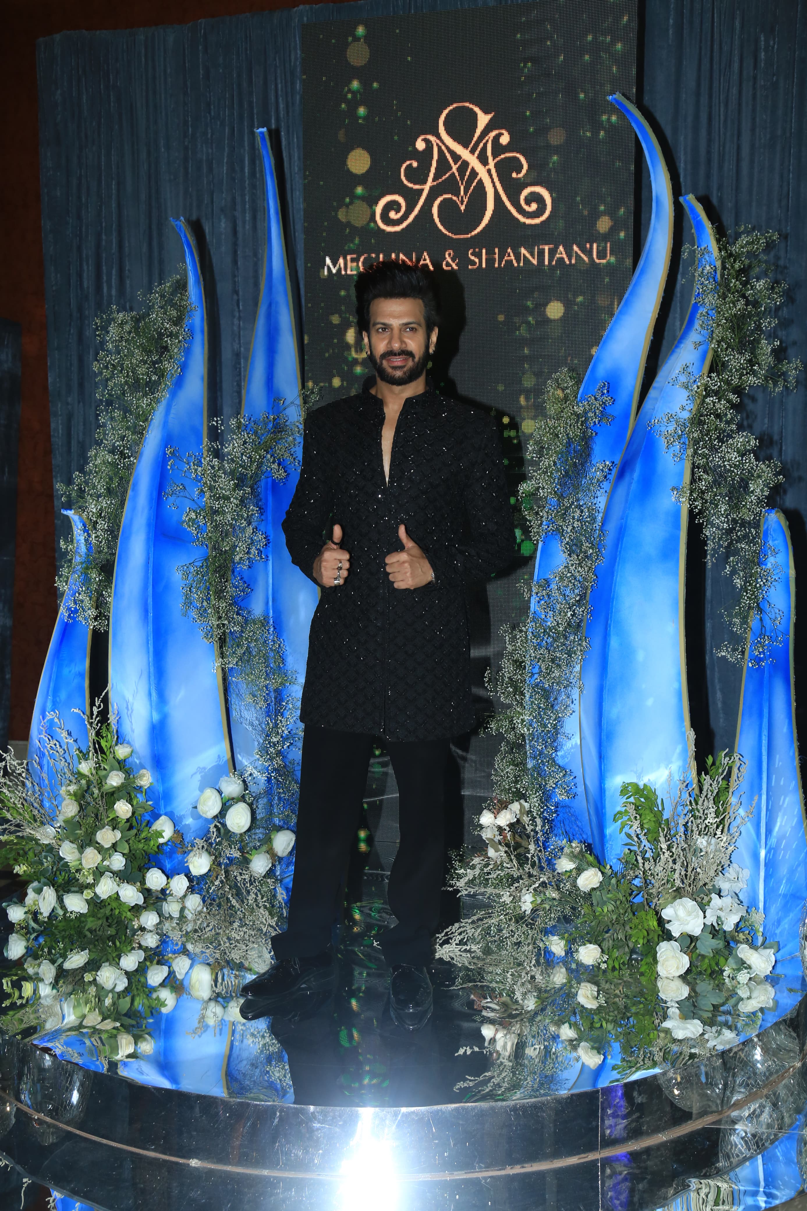 Bigg Boss 18 winner Karan Veer Mehra looked stylish in his black-on-black look