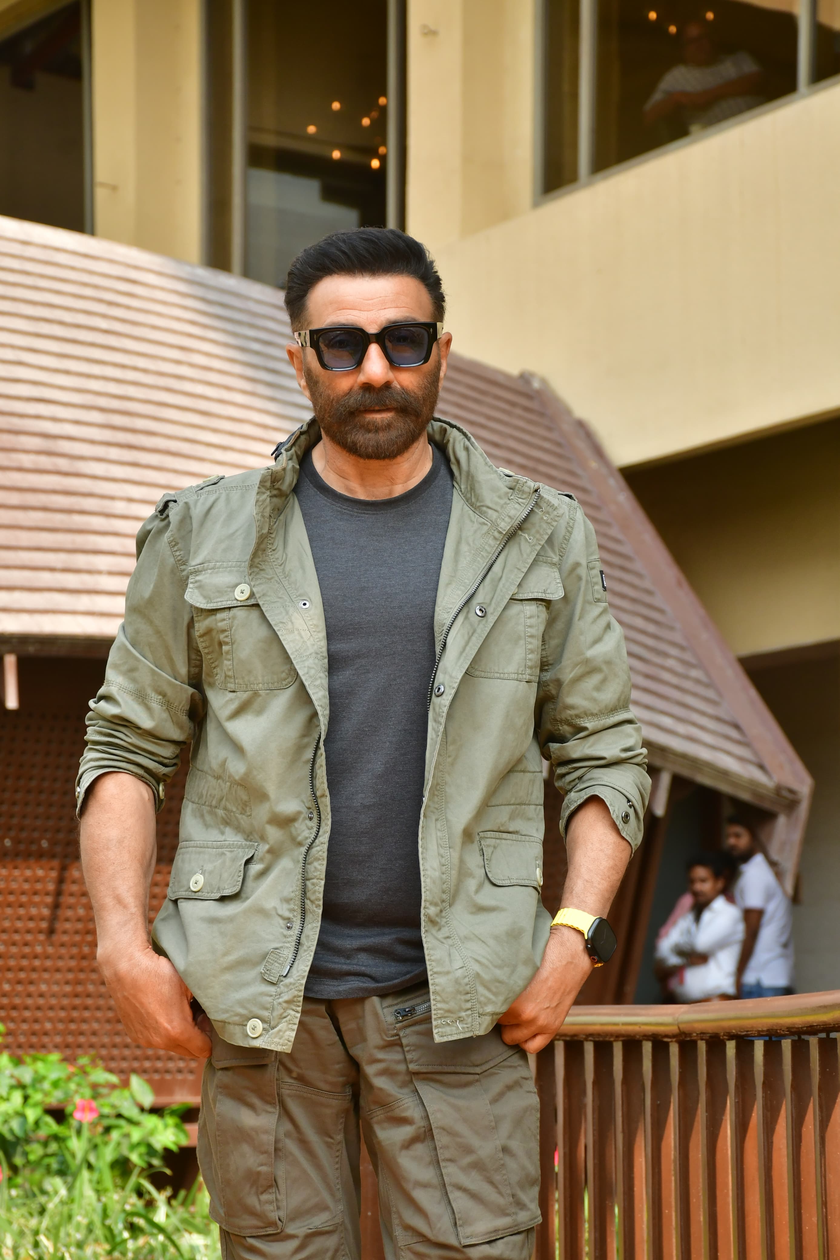 Sunny Deol was also snapped in the city today as he went to promote his upcoming film Jatt