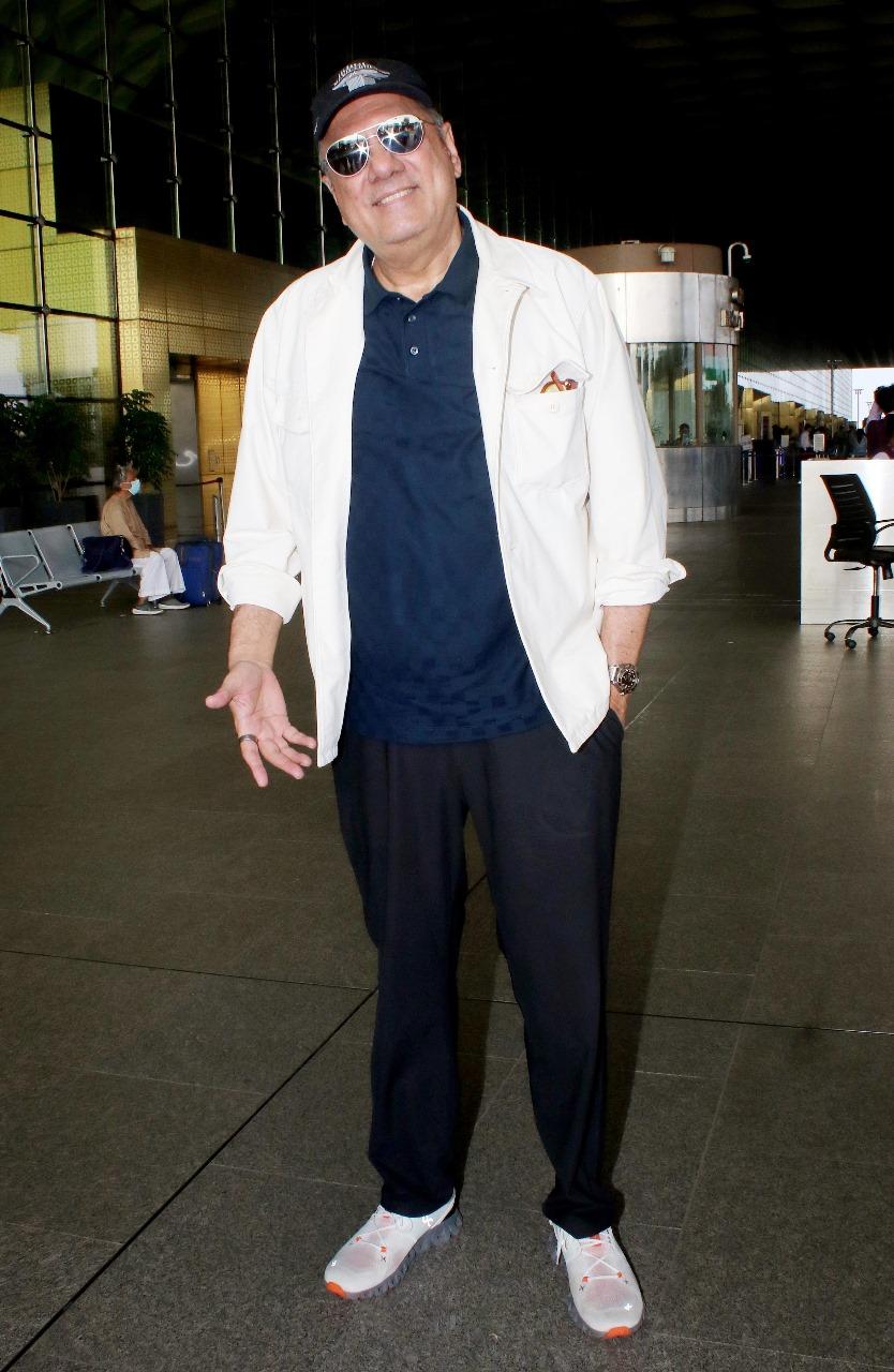 Boman Irani looked smart in a comfy airport outfit as he jetted off from the city