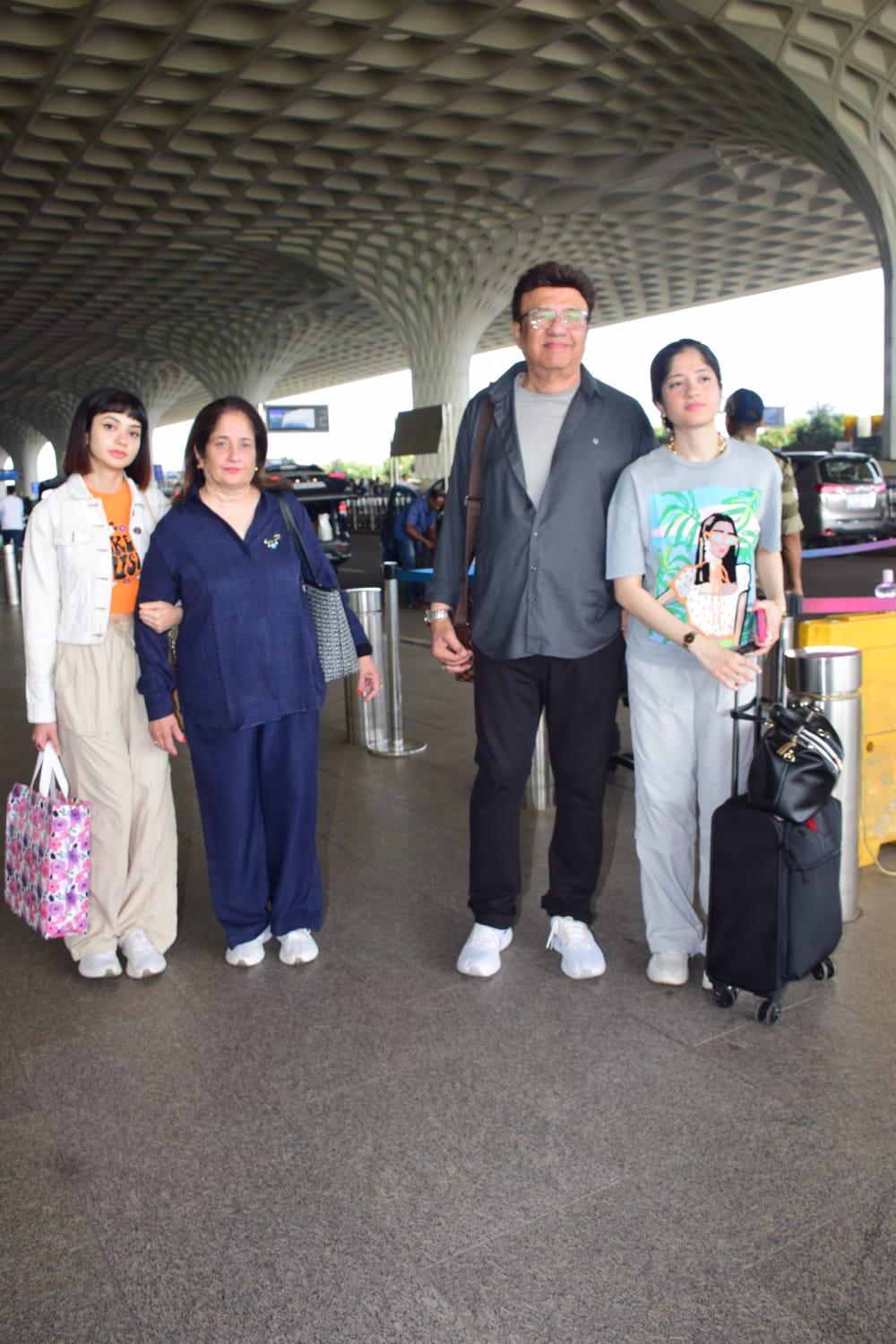 Anu Malik jetted off from the city with his family