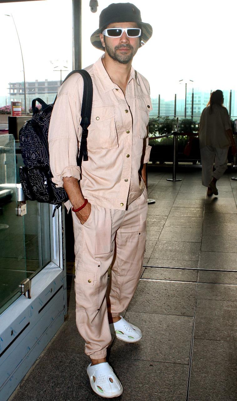 Varun looked dapper as he wore a smart brown co-ord set