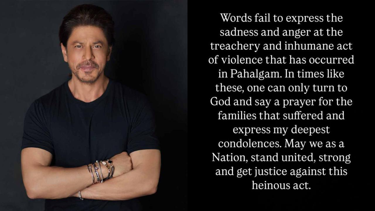 Shah Rukh Khan calls Pahalgam terror attack an ‘inhumane and heinous act'