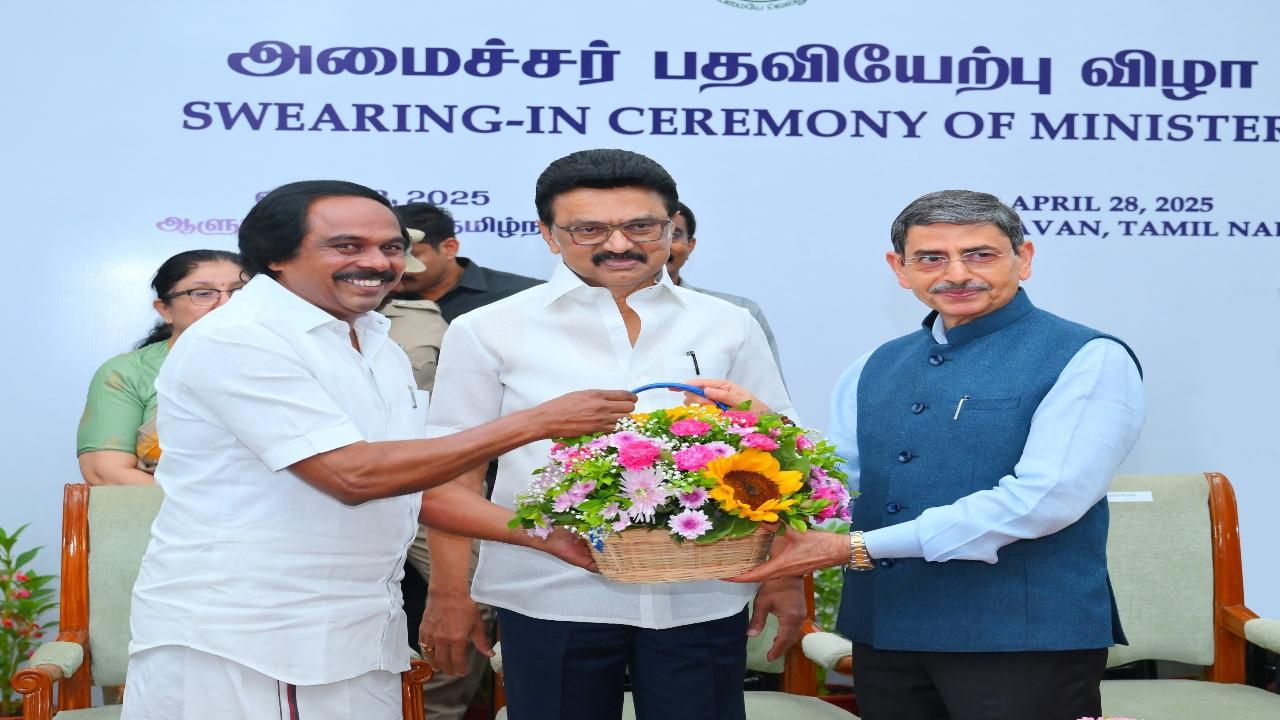 TN Cabinet reshuffle: Mano Thangaraj sworn-in as minister in Stalin-led cabinet