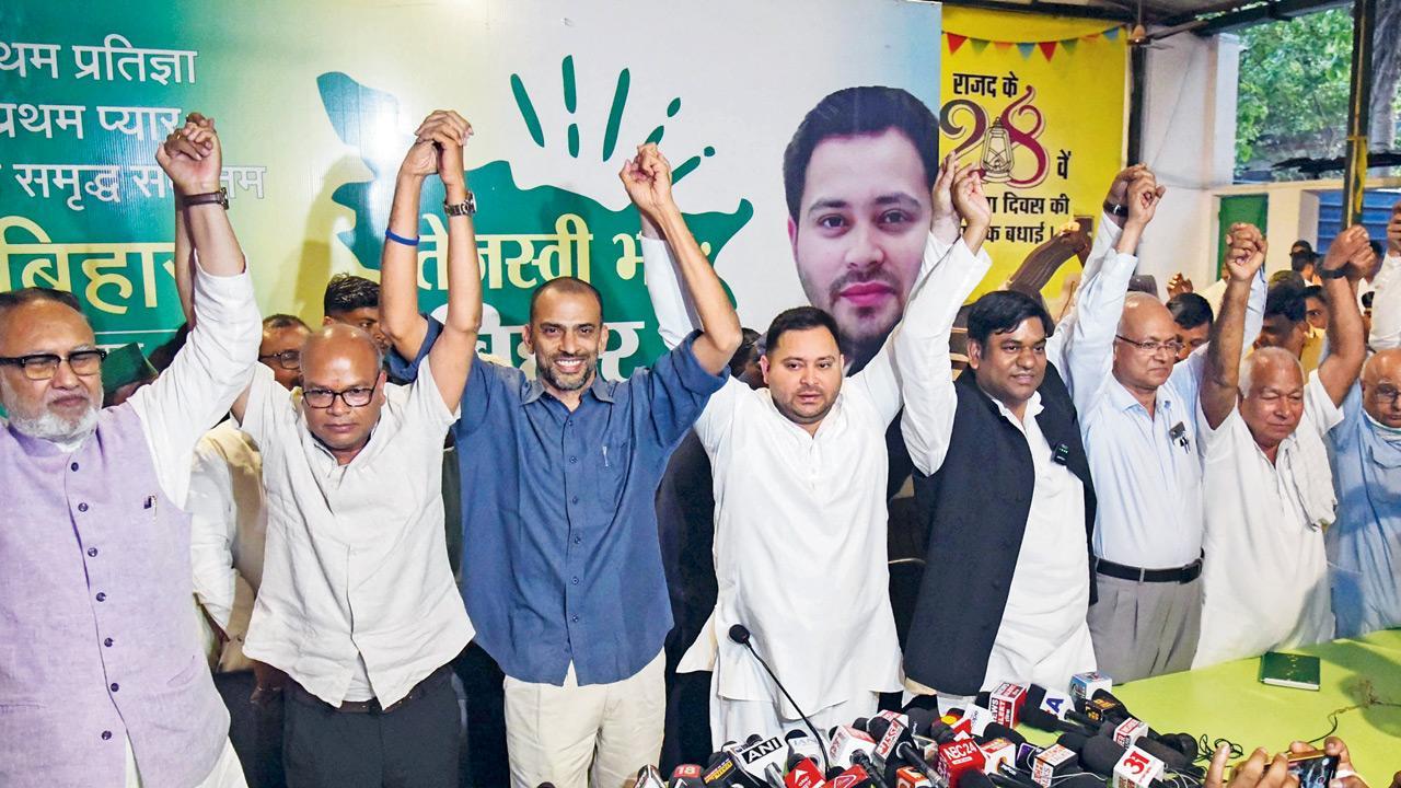 Nitish institutionalised corruption in Bihar, says Tejashwi Yadav