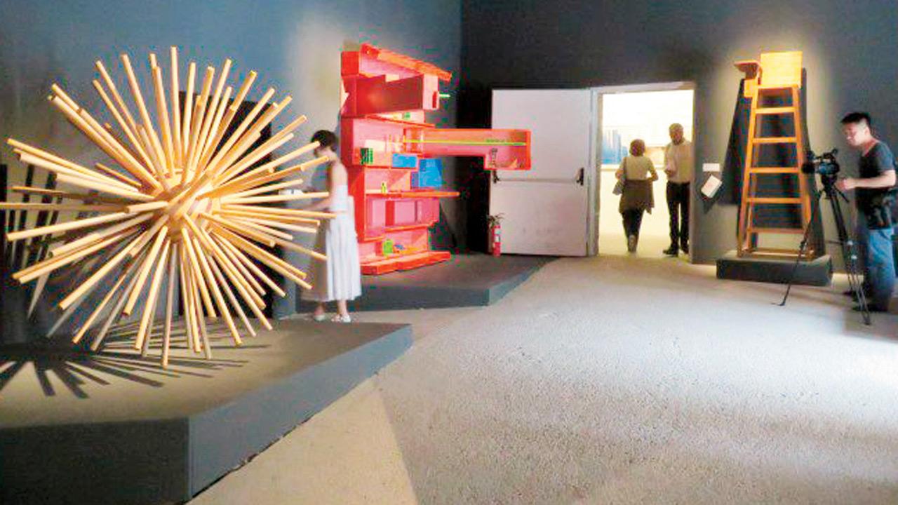 A view of the exhibition Transactional Objects, Rupali Gupte and Prasad Shetty’s work at the Venice Biennale 2015. Pics Courtesy/Bard Studios