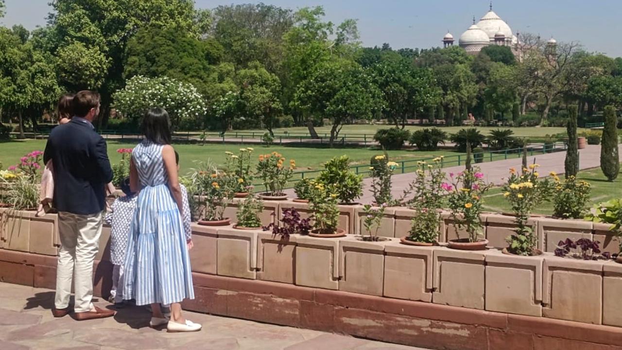 The family was received earlier in the day by Uttar Pradesh Chief Minister Yogi Adityanath, marking the final stop of a tour that has spotlighted the strengthening ties between India and the United States