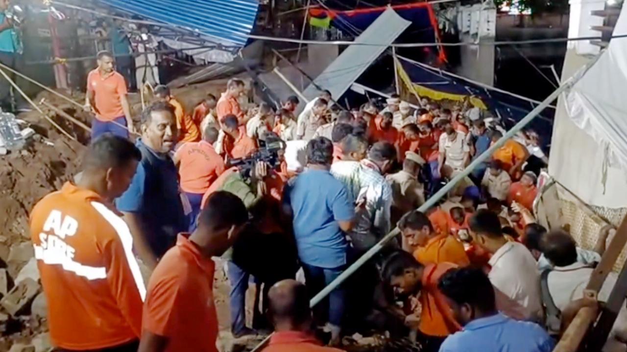 President Droupadi Murmu, Prime Minister Narendra Modi, AP Chief Minister N Chandrababu Naidu, among others, expressed grief over the incident. Both the Centre and the state government announced ex-gratia to the families of those killed in the incident