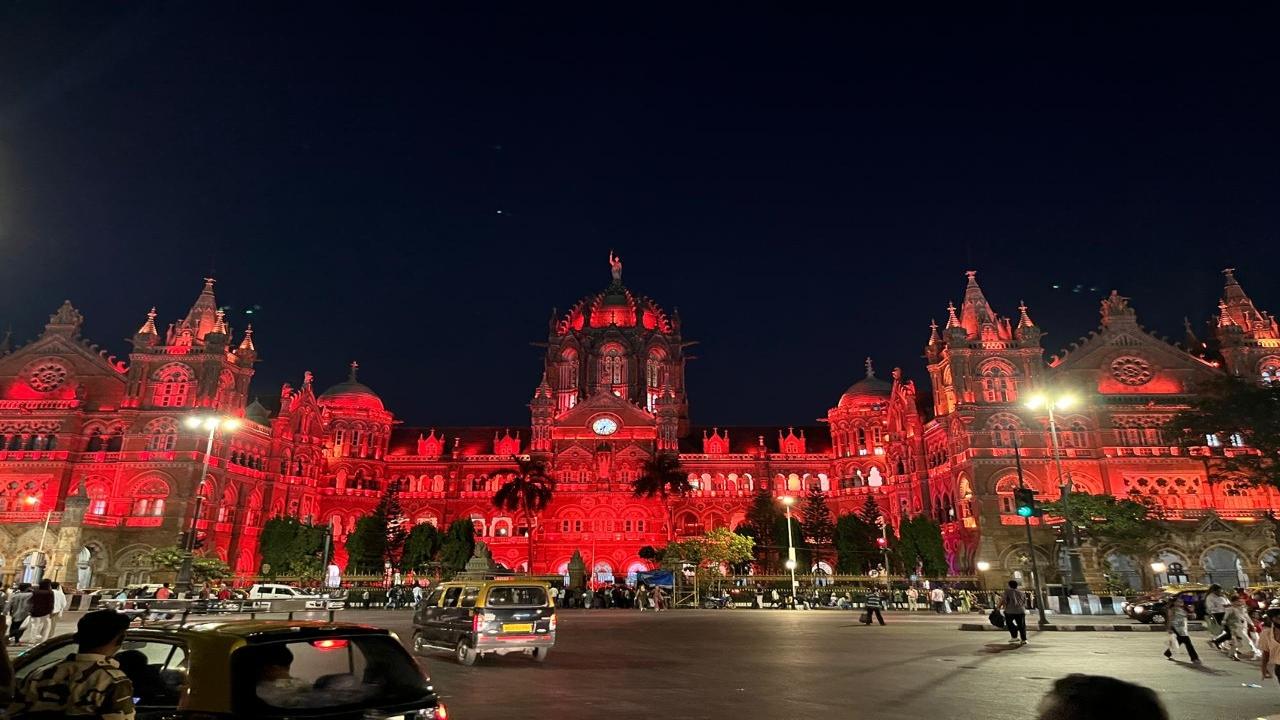 The illumination highlighted the architectural grandeur of the Victorian Gothic structure, drawing attention from both locals and tourists