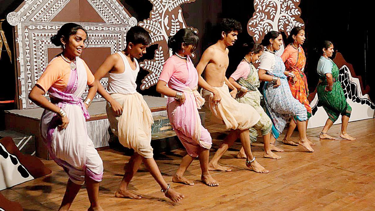 Stills from the rehearsal of the play, Ahankarak Kahankarakachi Gosht. Pic courtesy/Sachin Siddharth Jadav