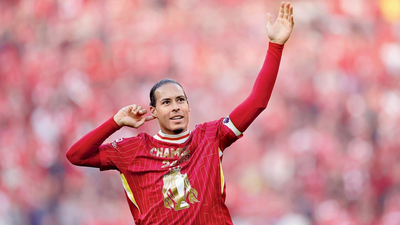 Liverpool skipper Virgil van Dijk after their win over Tottenham in Liverpool