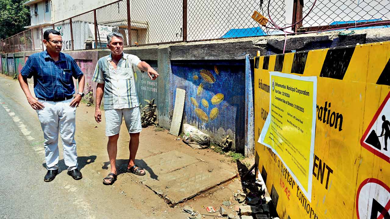 Signage on Rebello Road in Bandra. Pics/Shadab Khan