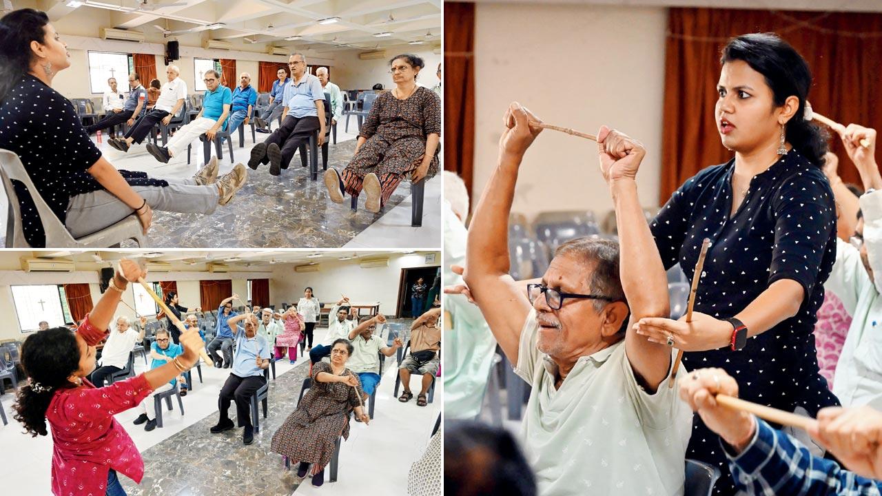 The Parkinson’s Disease and Movement Disorder Society (PDSM) was built on the ethos of creating a space where people could meet others living with the same condition—not in a hospital, but in a community setting. Last week, patients of PD met at Our Lady of Salvation Church in Dadar to do movement exercises. Pics/Anurag Ahire