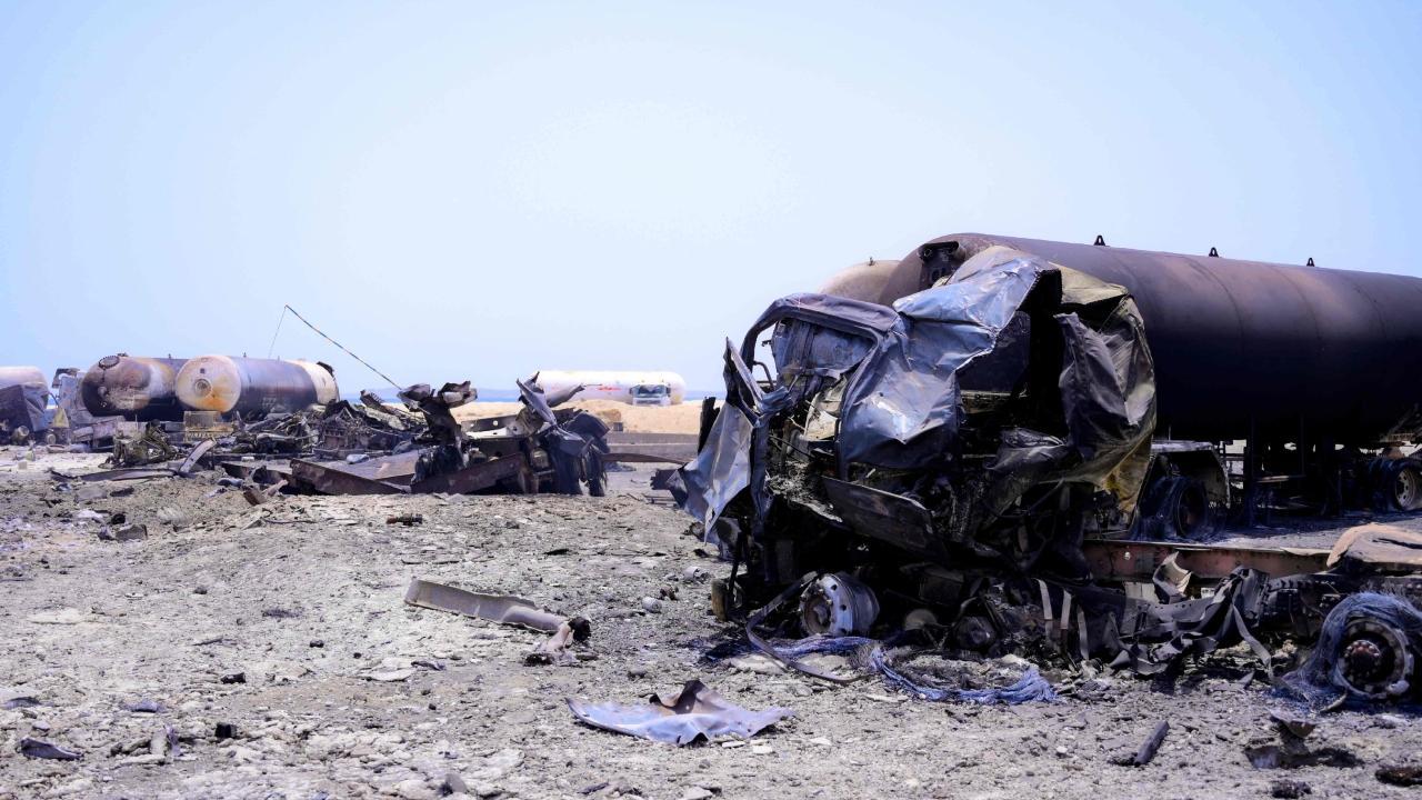 In Photos: US airstrikes killed 12 people in Yemen's capital, Houthi rebels say