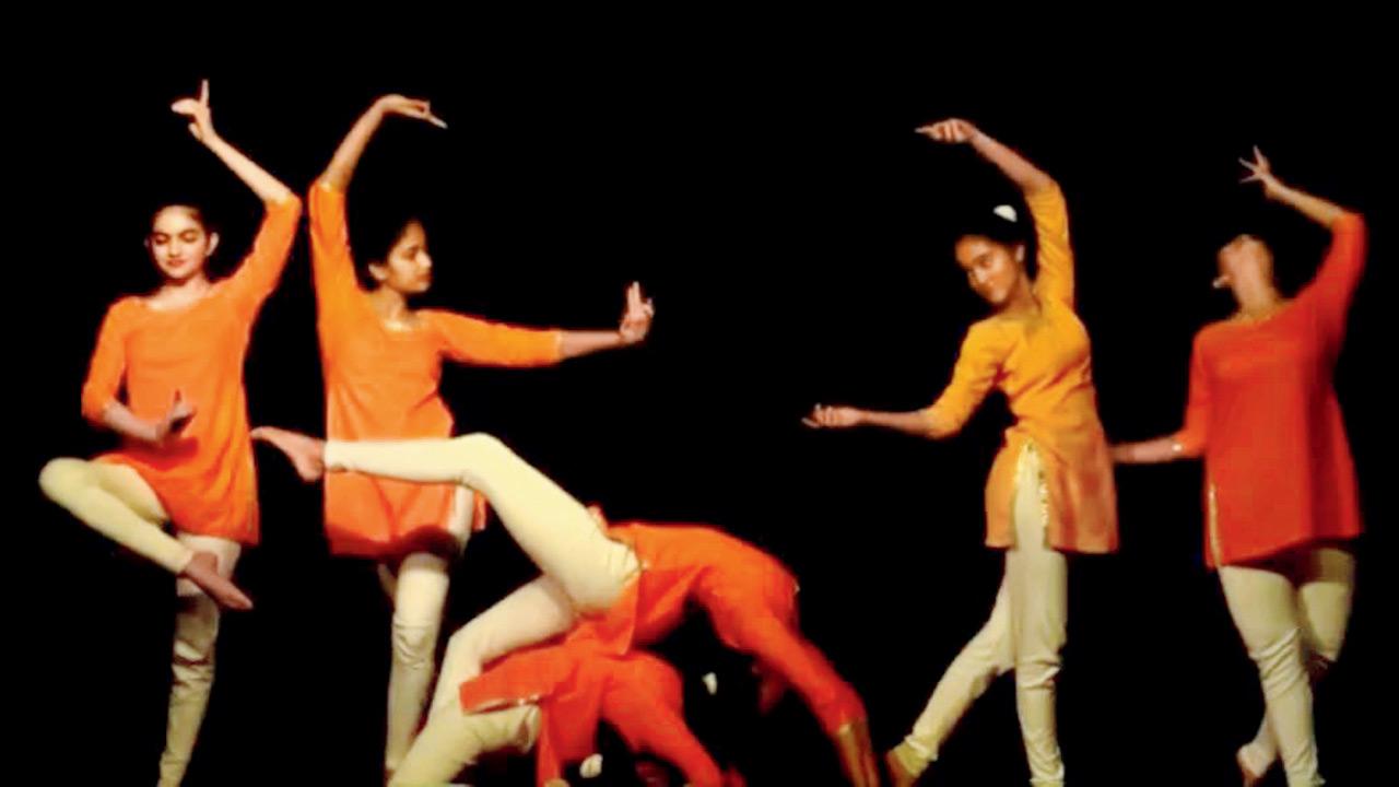 Students perform yoga ballet, an expressive hybrid of the two practices