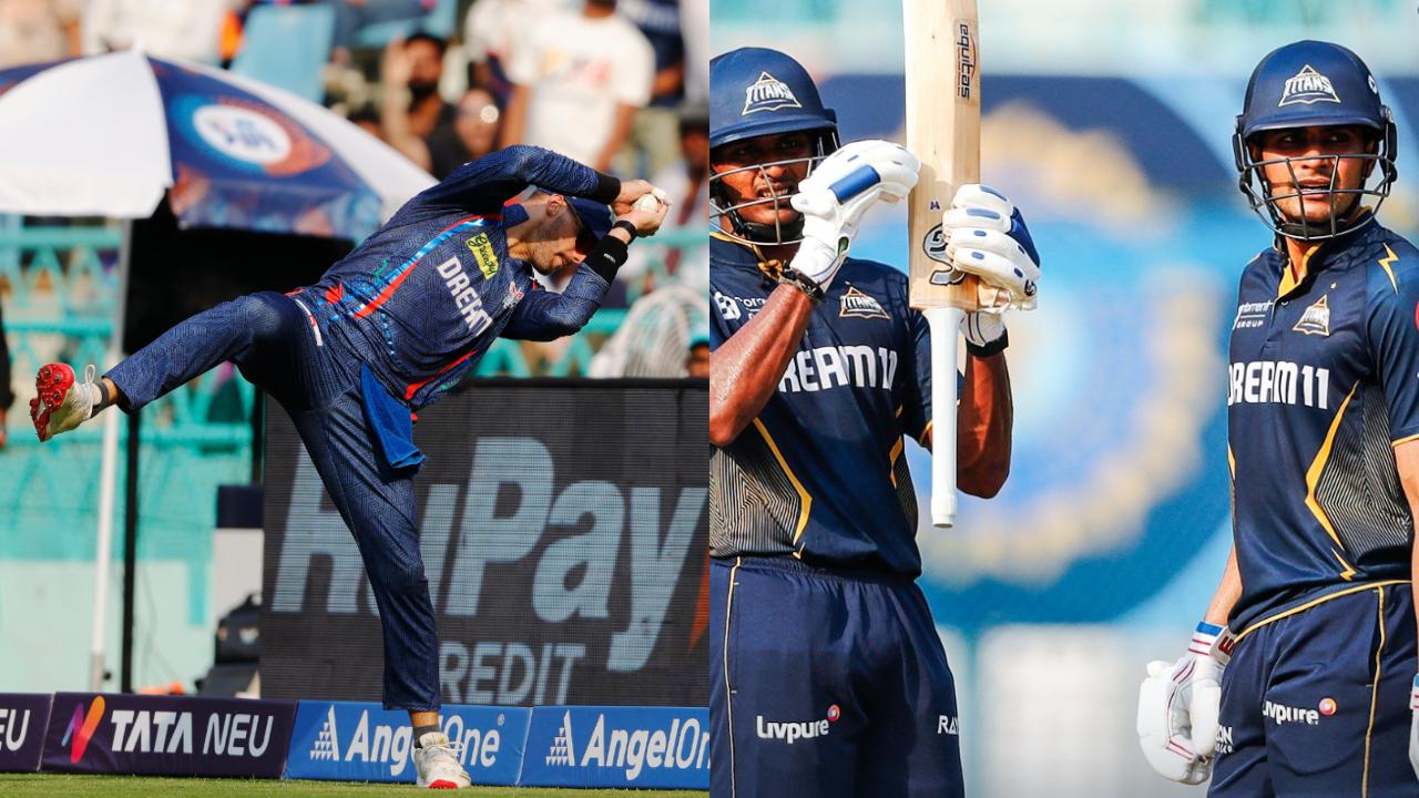 Shortly after the strategic timeout, Sudharsan followed suit, miscuing a lofted drive off Ravi Bishnoi (2/36) to be caught at extra cover by Nicholas Pooran. Bishnoi struck again in the same over, as Washington Sundar dragged a delivery back onto his stumps.