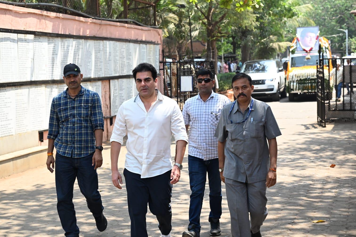 Arbaaz Khan at the funeral
