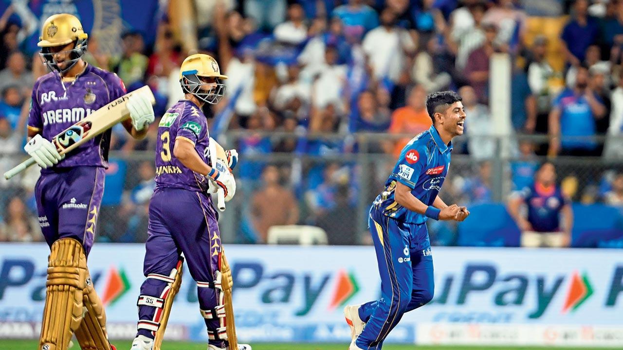 IPL 2025, MI vs KKR: Ashwani Kumar impresses on debut at Wankhede