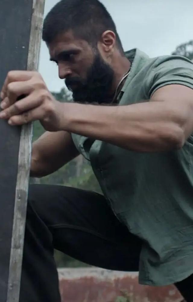 He is all set to impress in the upcoming action thriller Kingdom, sporting a fierce crew cut that enhances his intense persona and powerful physique