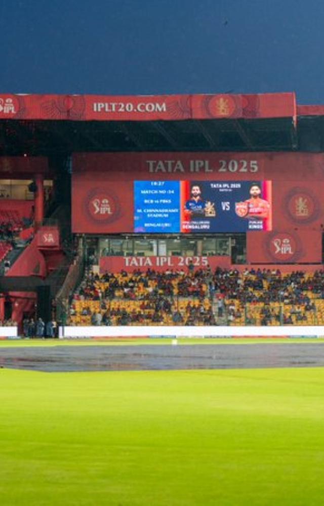 All rain-impacted IPL match results at Chinnaswamy