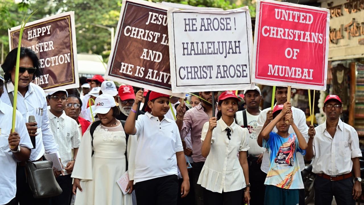 IN PHOTOS: Christians mark Resurrection Day with Easter eve procession