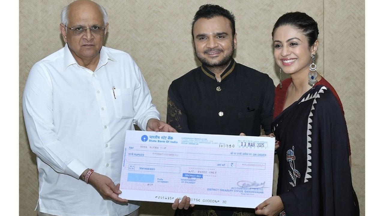 Gujarat CM Bhupendra Patel Applauds Mansi Parekh and Parthiv Gohil for ‘Kutch Express’ Triumph at National Film Awards