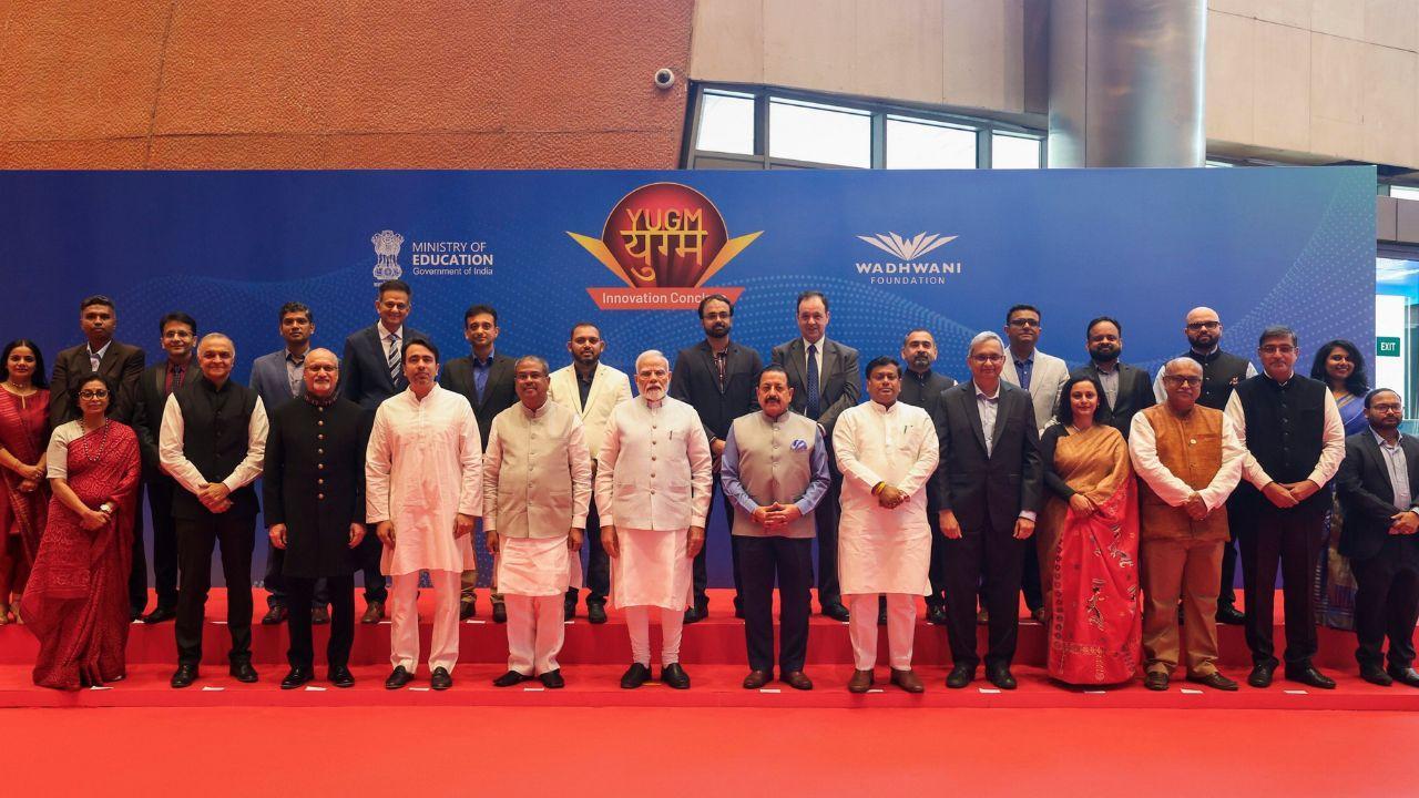IN PHOTOS: PM Modi attends YUGM conclave, says education system being modernised