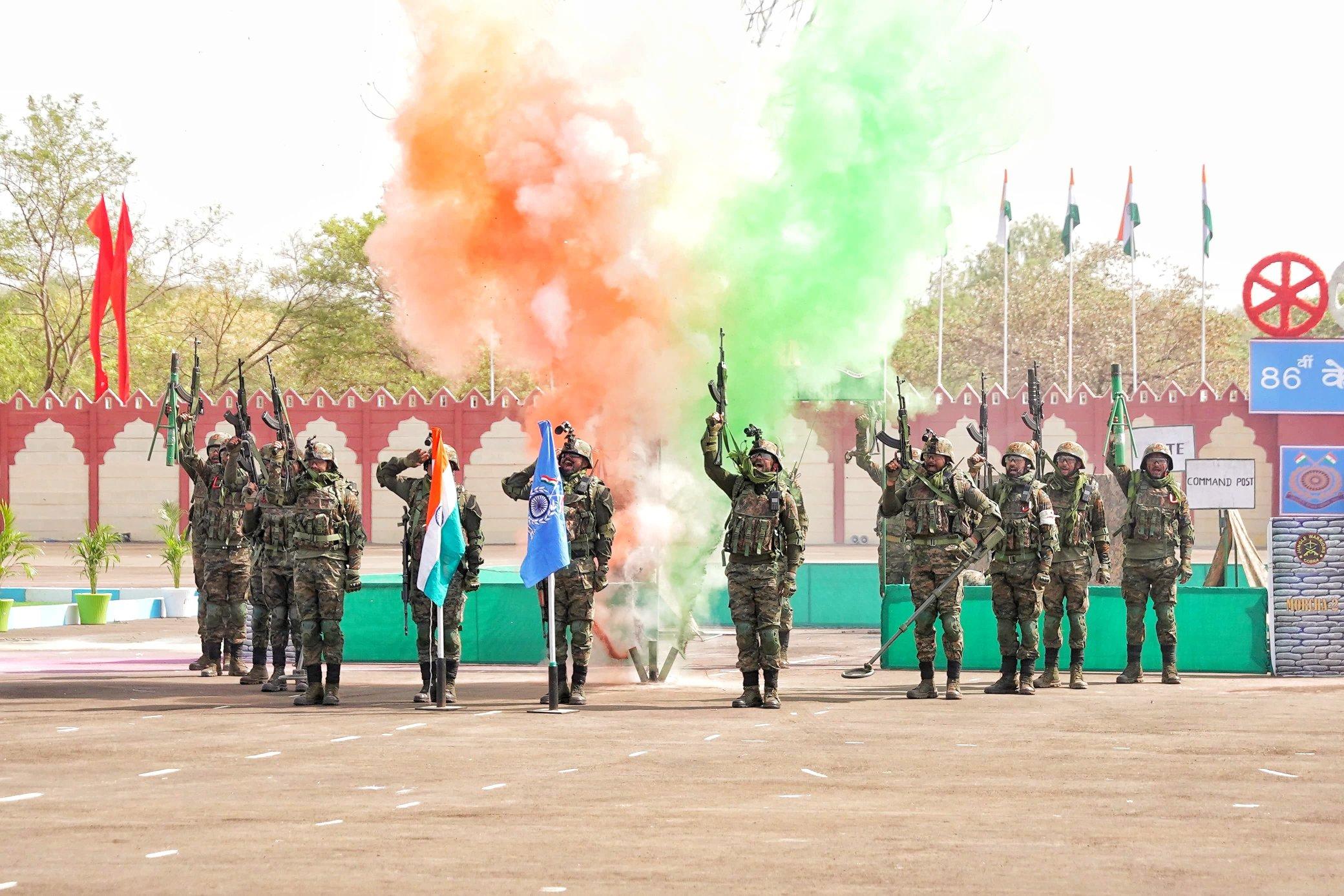 The Minister lauded the force’s historic role in the integration of princely states post-Independence, showcasing its legacy in nation-building.
 