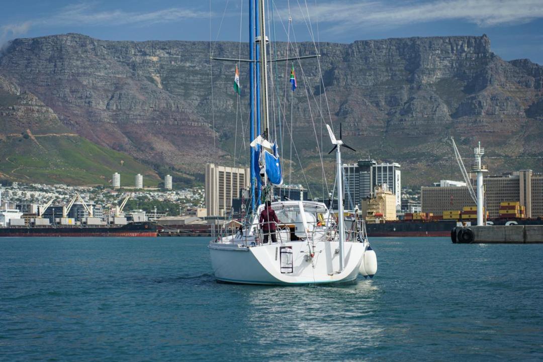 INSV Tarini arrives in Cape Town on Navika Sagar Parikrama II expedition