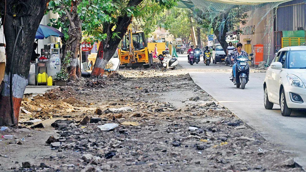 Under Article 21 of the Indian Constitution, citizens have the right to safe mobility. Yet, the work of road concretisation across the city, especially in South Mumbai, has only made life harder for persons with disabilities. Pic/Satej Shinde