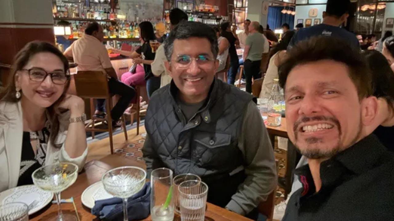 Madhuri Dixit enjoys some quality time with her husband