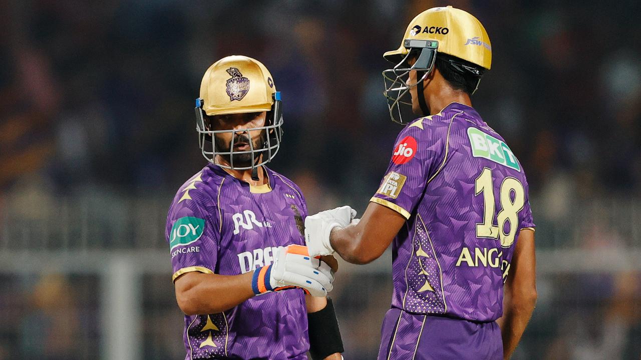 KKR's new-look opening pair continued to struggle, with Quinton de Kock (1) and Sunil Narine (7) falling cheaply after SRH opted to bowl. But an 81-run partnership by skipper Ajinkya Rahane (38 from 27b) and Raghuvanshi (50 off 32 balls; 5x4, 2x6) laid the foundation for a competitive total.