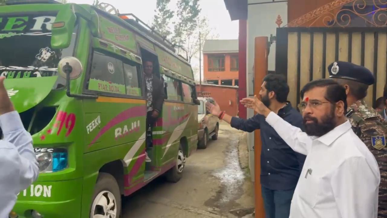 IN PHOTOS: Pahalgam terror attack | Eknath Shinde meets stranded tourists