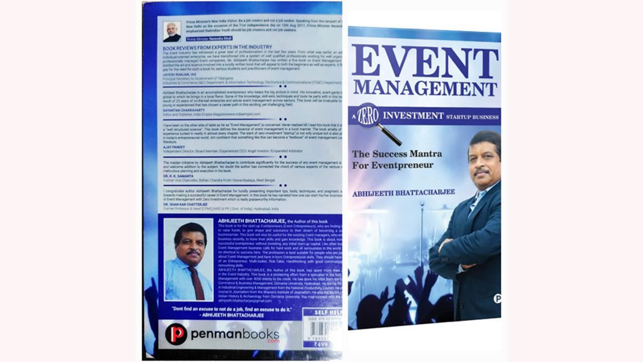 The Indian Entertainment Industry praised Abhijeeth Bhattacharjee’s Book on Event Management for its innovative approach