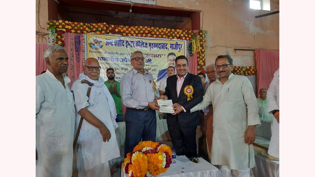Philanthropist Upendrra Rai Lays Foundation Stone of Grand Entrance Gate in Ghazipur