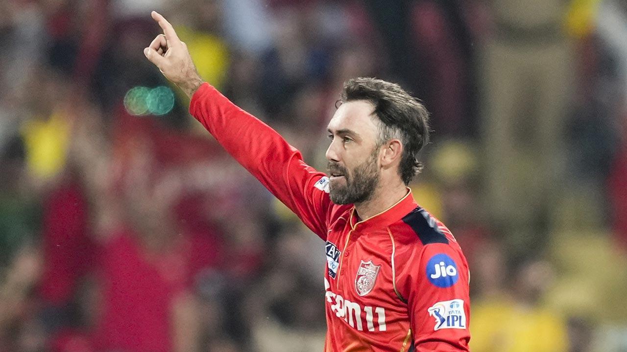 PBKS' Maxwell fined, handed one demerit point for breaching IPL Coode of Conduct