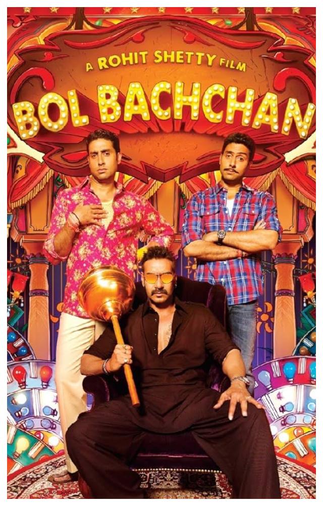 In Bol Bachchan, Ajay played a role of man who hates liar with great conviction which made it more hilarious, especially with his memorable punchlines