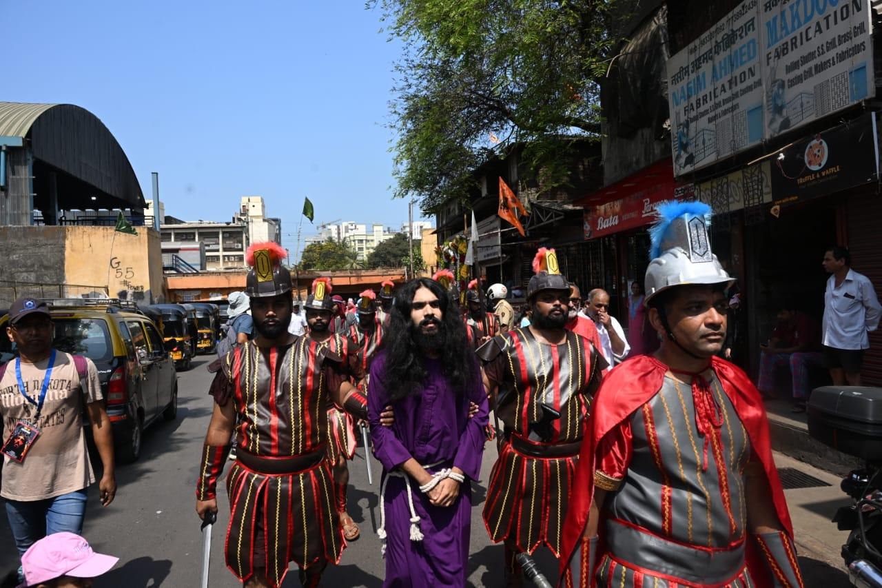 The pilgrimage featured a powerful musical enactment of the crucifixion and resurrection of Jesus Christ