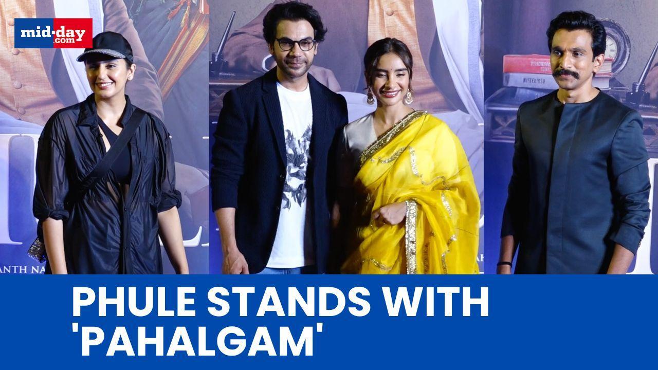 Phule Screening: Cast Wears Black Badges in Solidarity After Pahalgam Attack