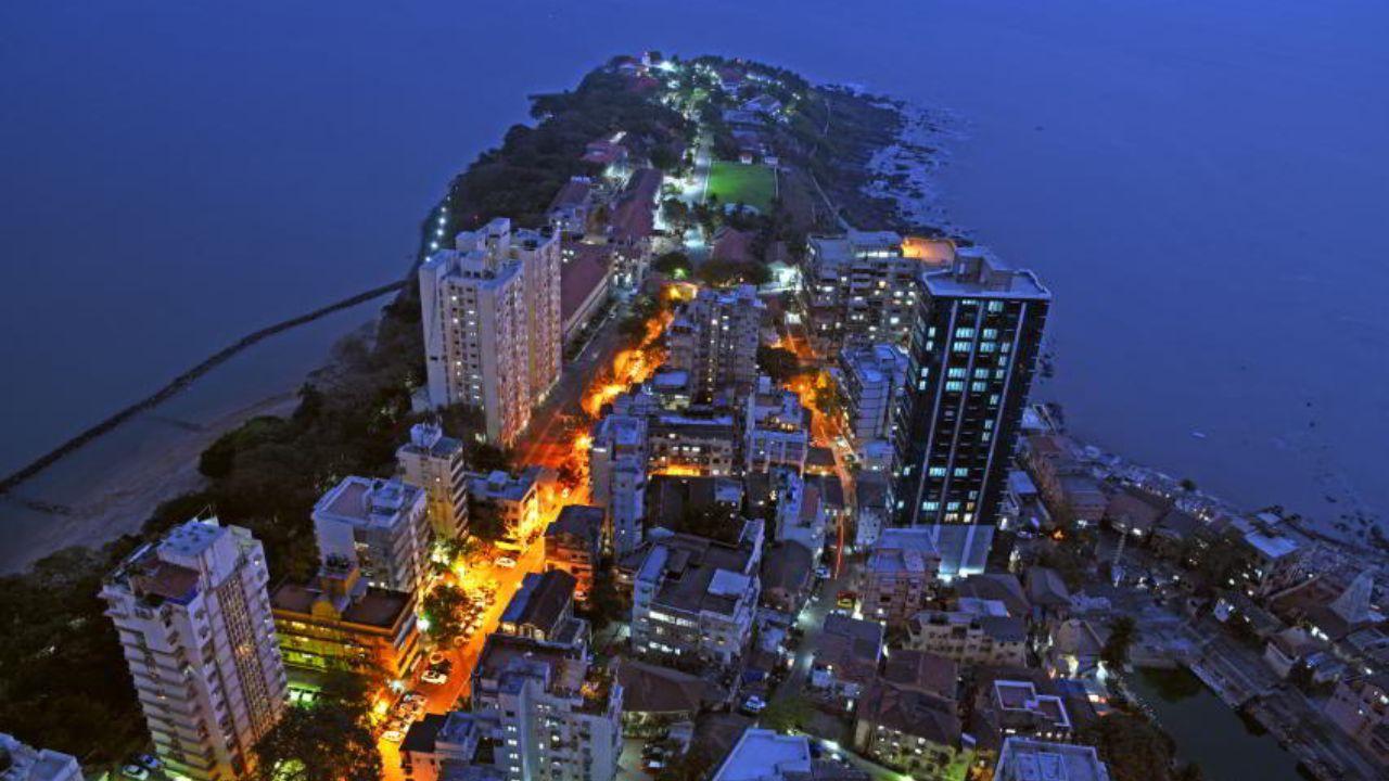 A top shot of Raj Bhavan in Walkeshwar, the official residence of the Governor of Maharashtra, gracefully nestled by the Arabian Sea