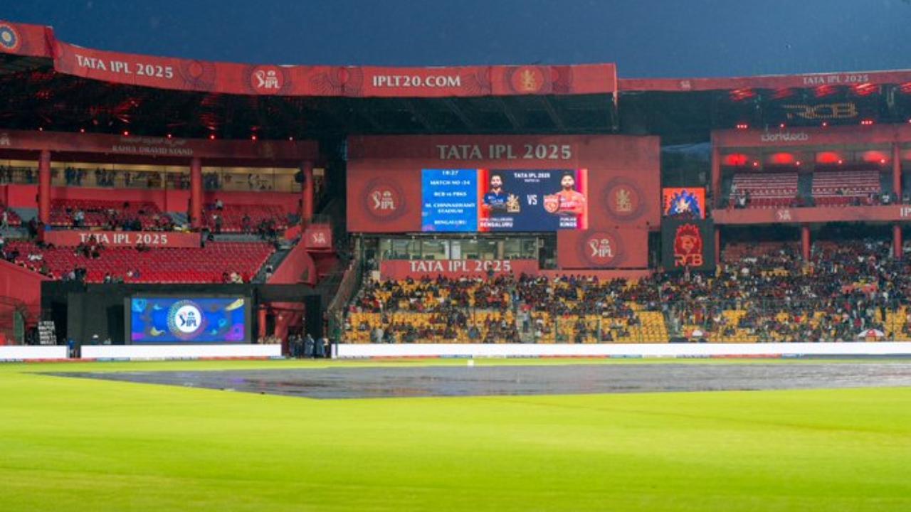 RCB vs PBKS, IPL 2025: Every rain-hit IPL match at Chinnaswamy so far